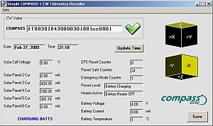 COMPASS-1 CW Telemetry Decoder