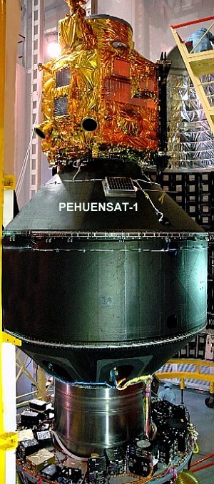 PehuenSat auf der Rakete