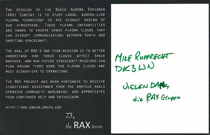 RAX QSL