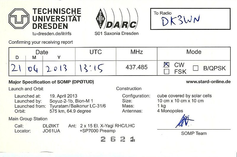 SOMP QSL back