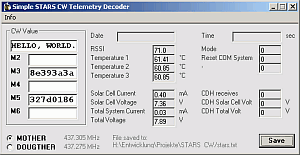 STARS CW Telemetry Decoder