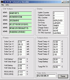 XIV CW Telemetry Decoder